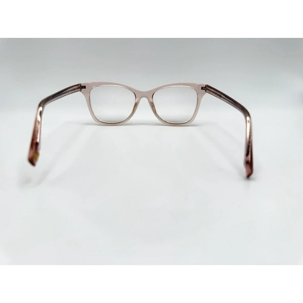 Warby Parker Hallie 600 Cat Eye PINK Transparent Eyeglasses Frame Only 51-18-145